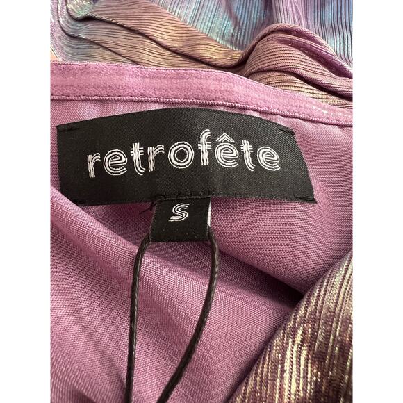 NWT Retrofête Women's Soleil Side Slit Strapless Maxi Dress Lilac Aurora Size S - Picture 14 of 14